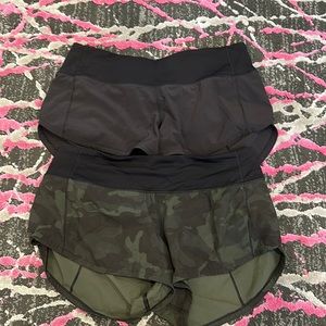 2 pairs of lululemon shorts